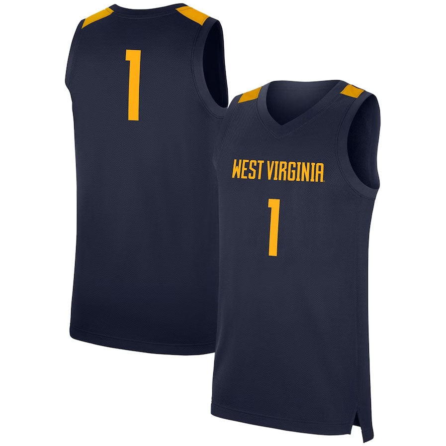 Custom #1 Navy College Shirt Top