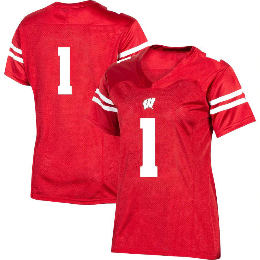 Custom #1 Red Football Shirt Top