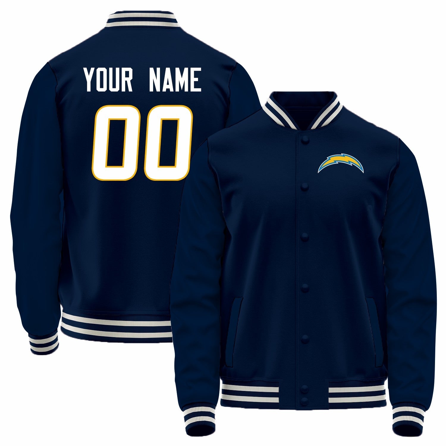 Custom Navy LAC Football Shirt Top