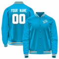 Custom Blue DET Football Shirt Top