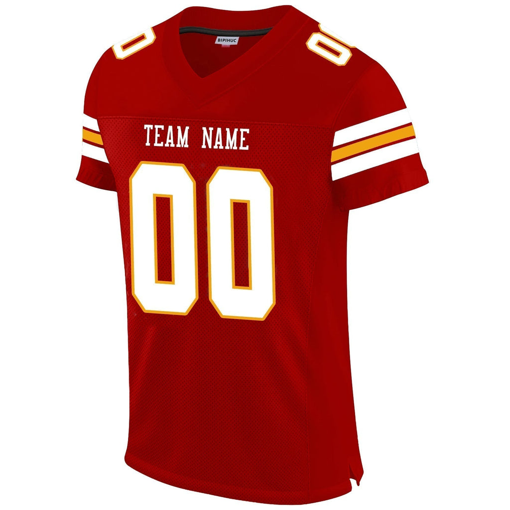 Custom Red KC Football Shirt Top
