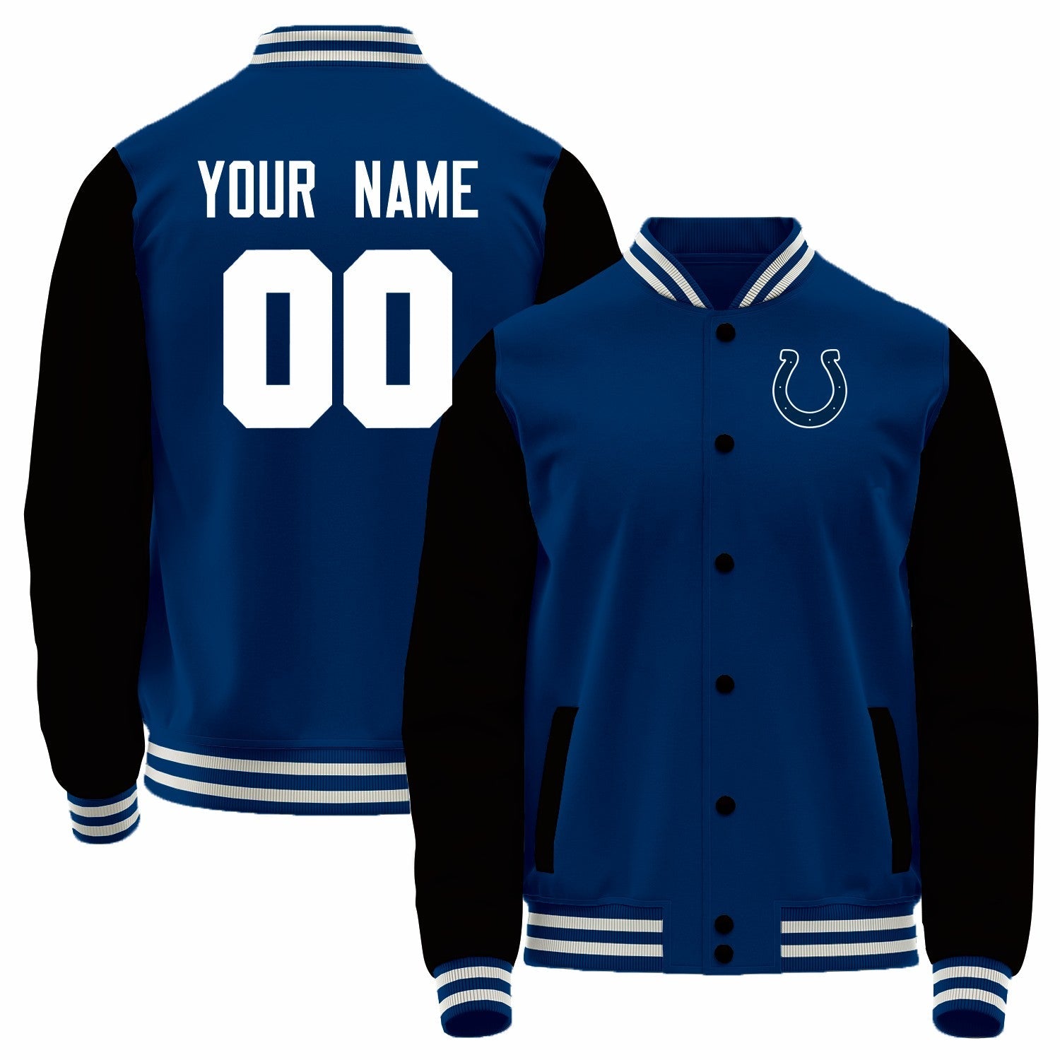 Custom Black IND Football Shirt Top