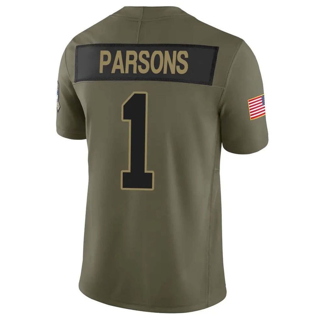 Custom #1 Olive 2025 GB Football Shirt Top