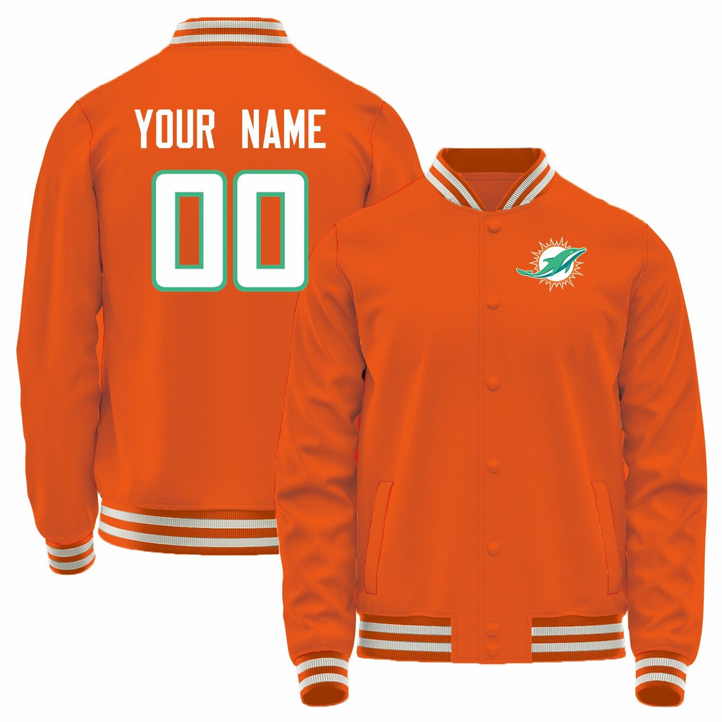 Custom Orange MIA Football Shirt Top