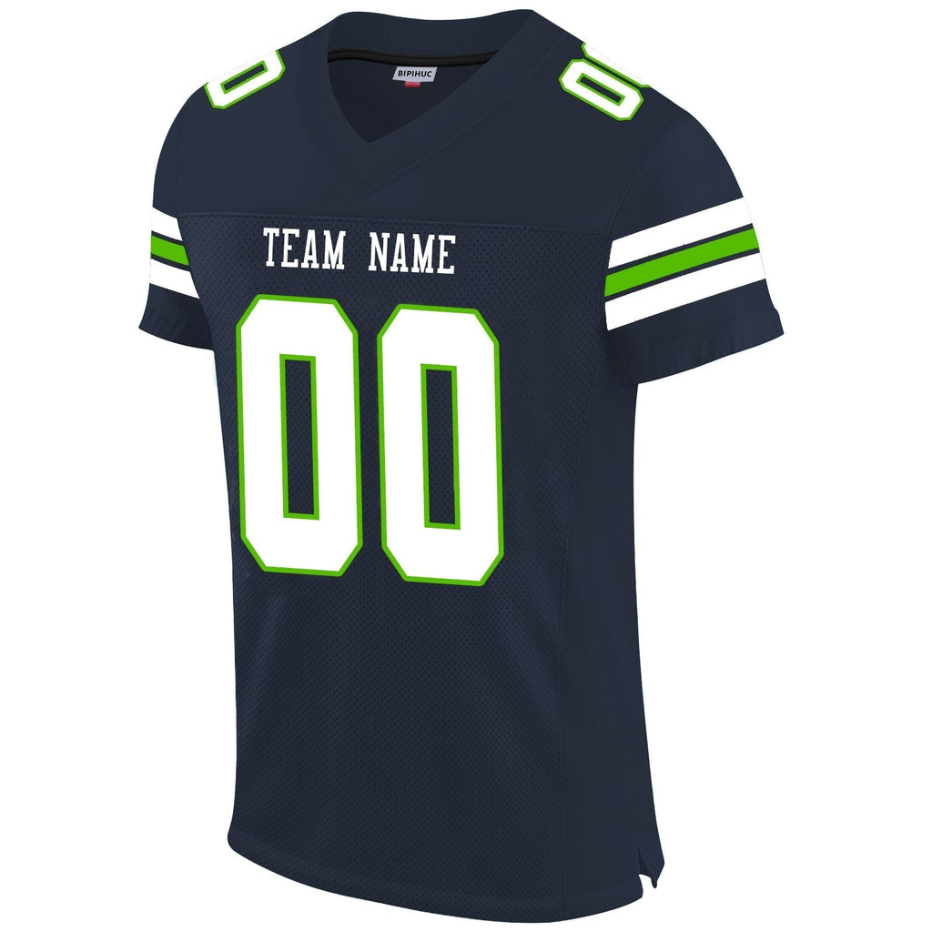 Custom Navy SEA Football Shirt Top