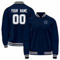 Custom Navy DAL Football Shirt Top