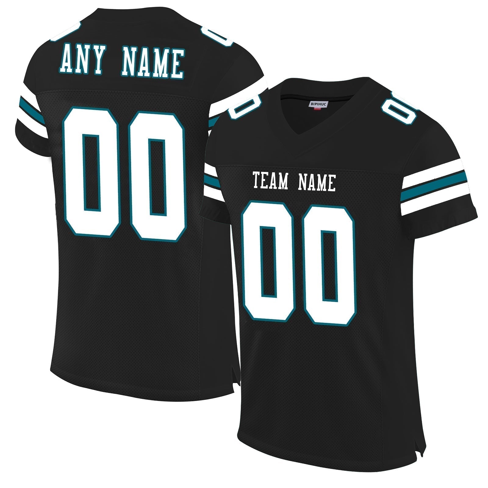 Custom Black JAX Football Shirt Top