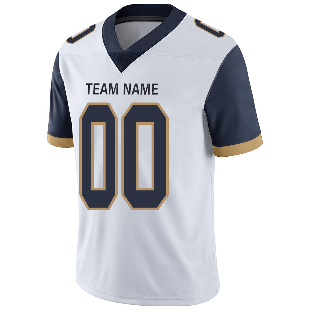 Custom White LAC Football Shirt Top