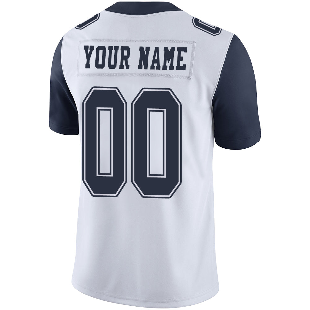 Custom White DAL Football Shirt Top