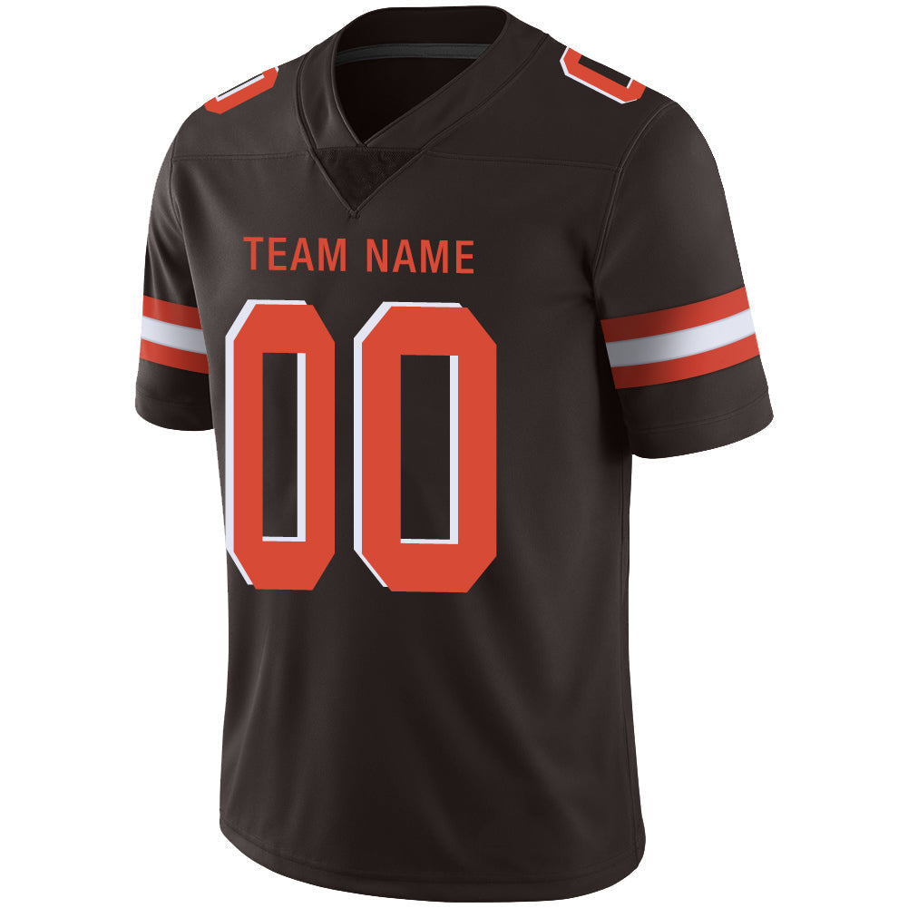 Custom Brown Football Shirt Top