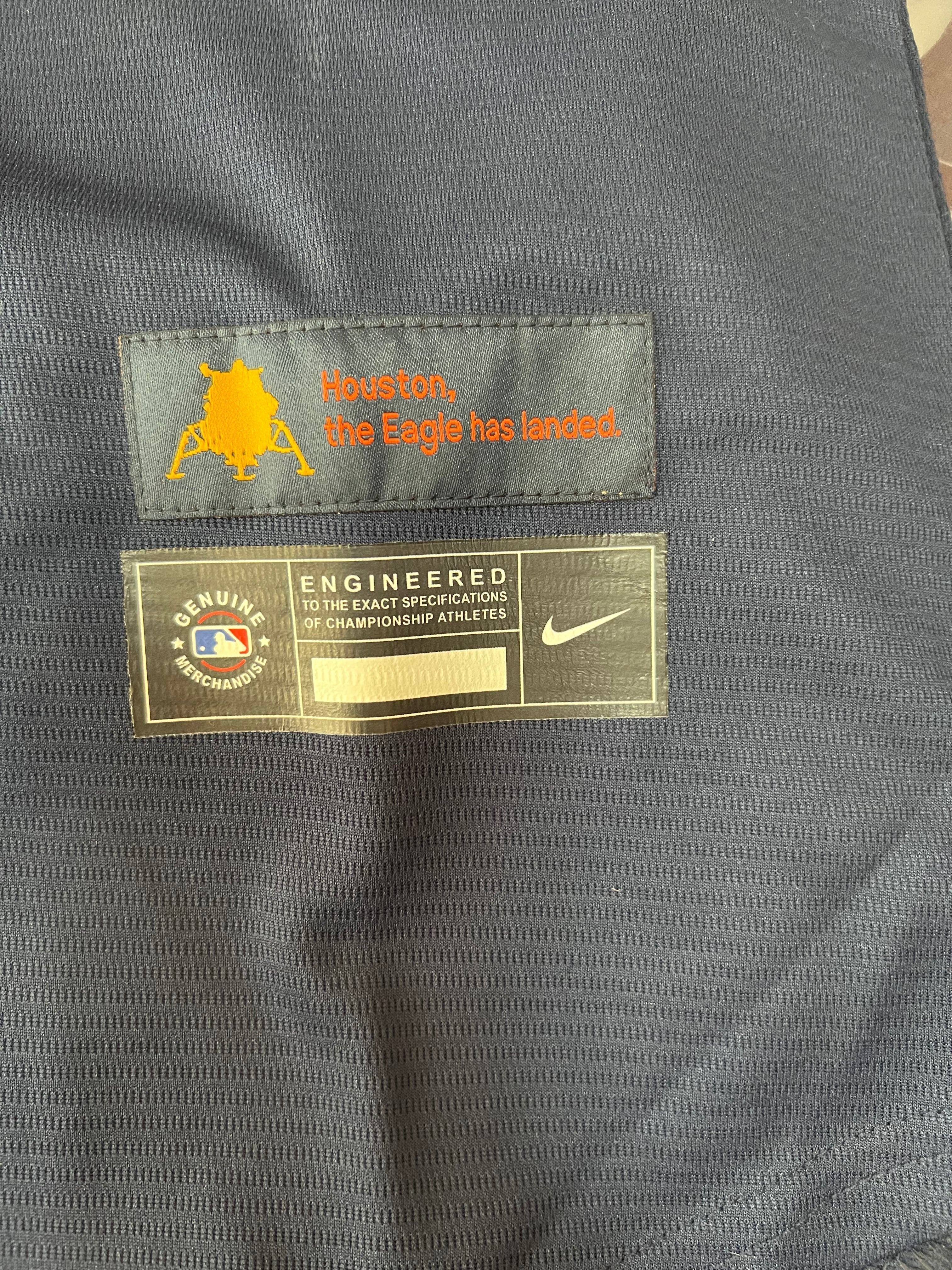 Custom #44 Navy 2022 City Connect HOU Baseball Shirt Top