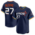 Custom #27 Navy 2025 City Connect HOU Baseball Shirt Top