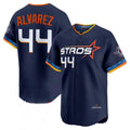 Custom #44 Navy 2025 City Connect HOU Baseball Shirt Top