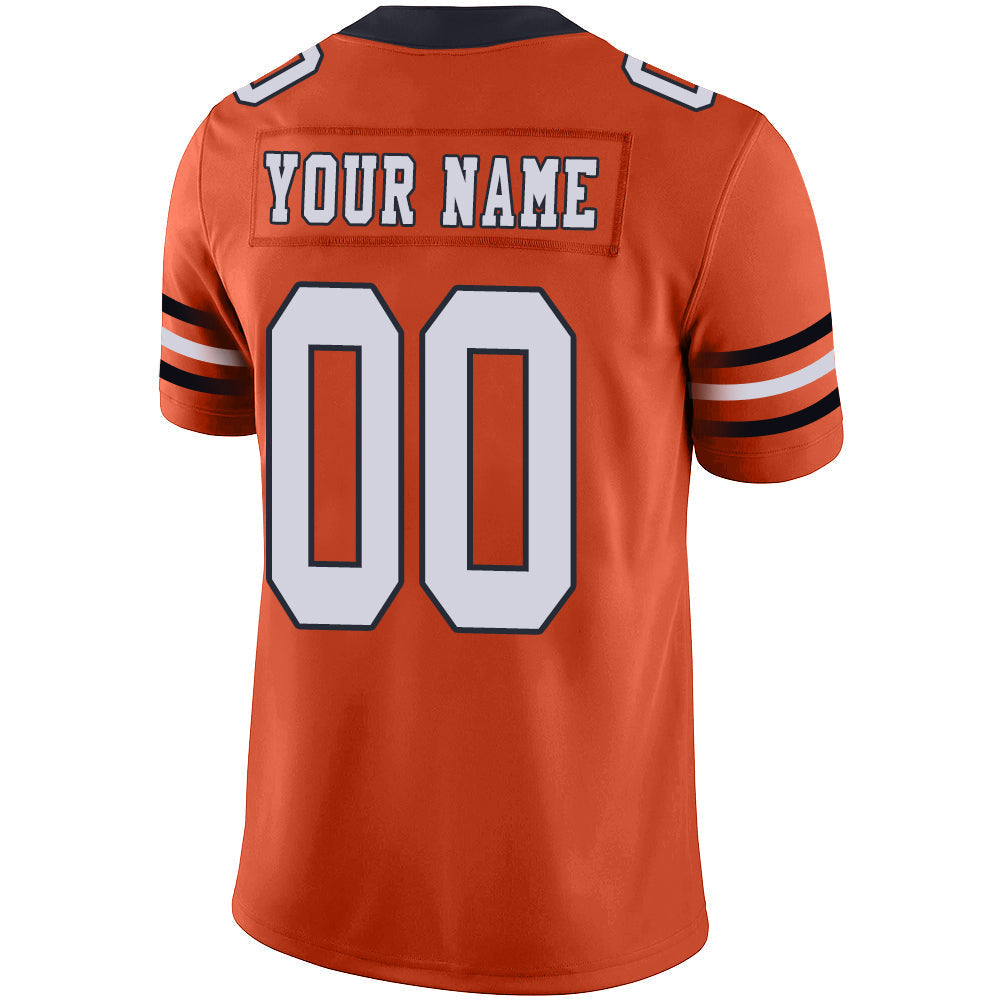 Custom Orange Football Shirt Top