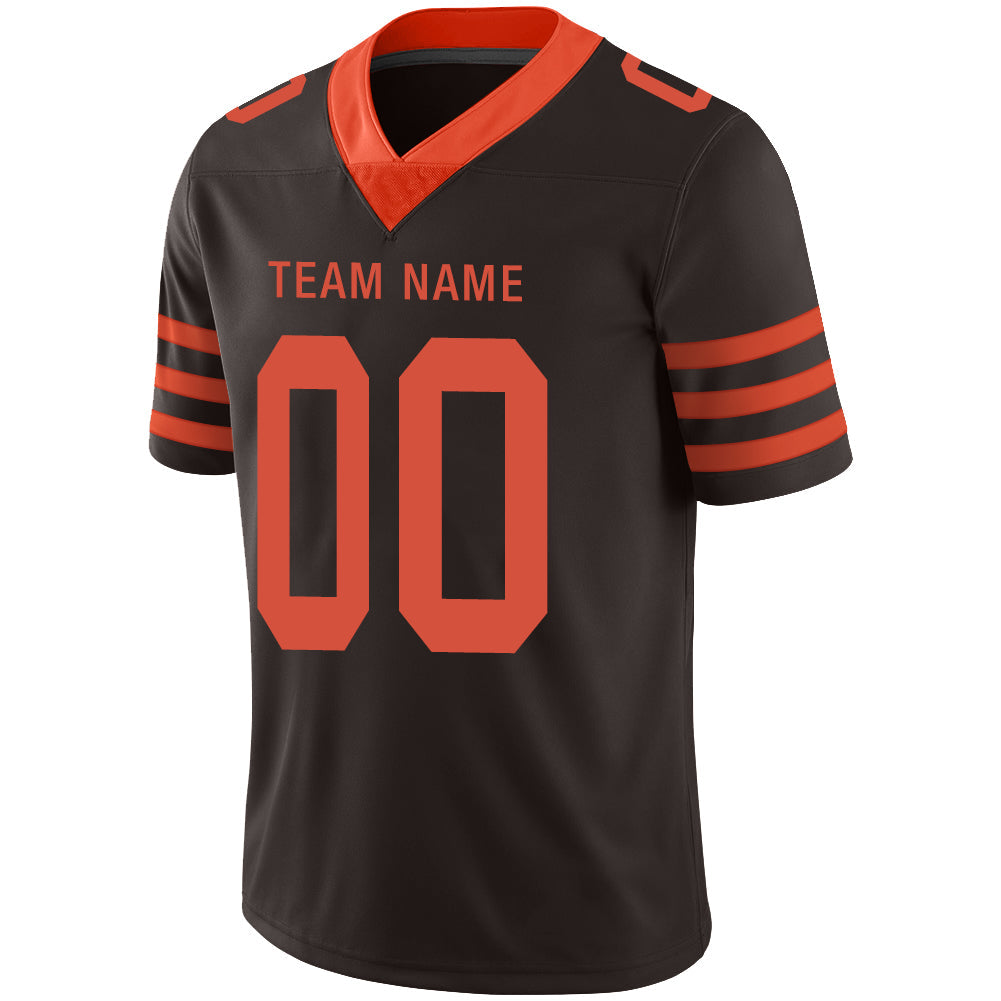 Custom Brown Football Shirt Top
