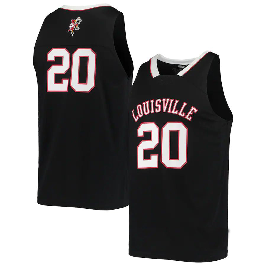 Custom #20 Black Retro Basketball Shirt Top