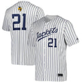 Custom #21 White Baseball Shirt Top