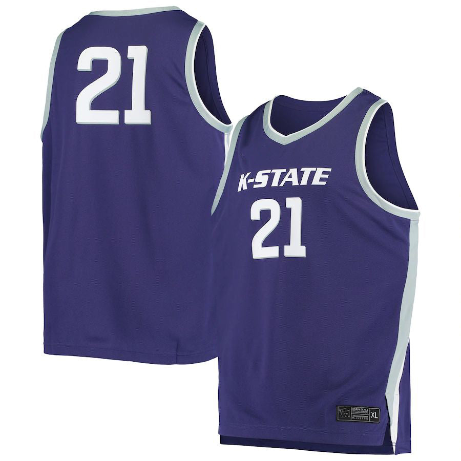 Custom #21 Purple Basketball Shirt Top