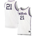 Custom #21 White Basketball Shirt Top