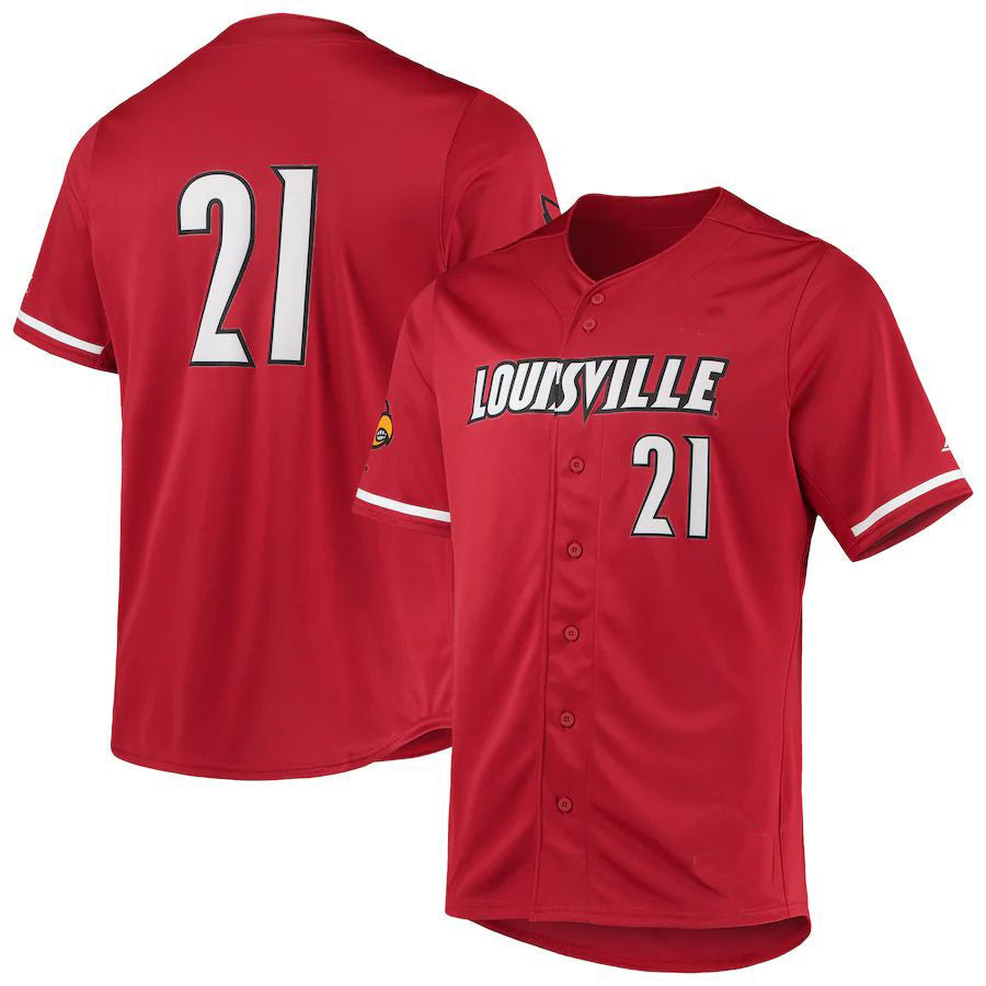 Custom #21 Red STL Baseball Shirt Top