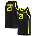 Custom #21 Black Basketball Shirt Top