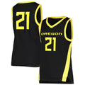 Custom #21 Black Basketball Shirt Top