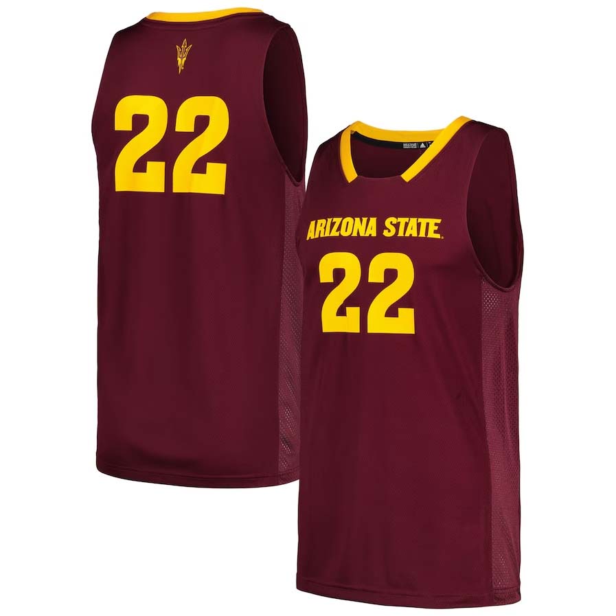 Custom #22 Maroon College Shirt Top