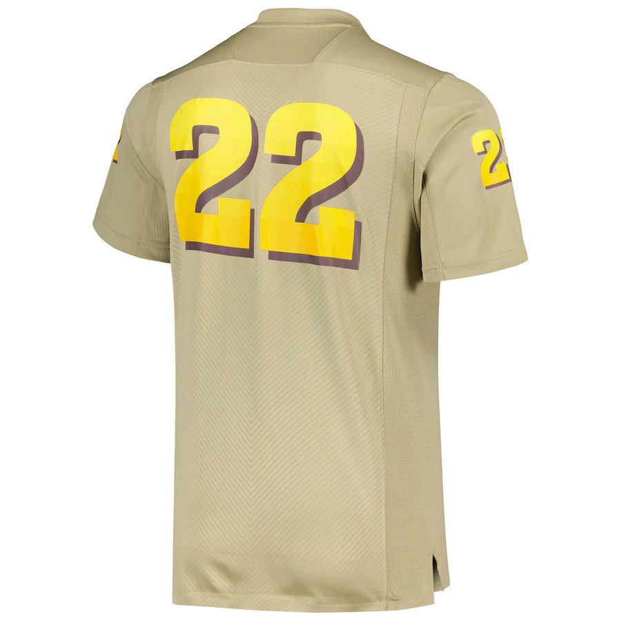 Custom #22 Tan College Shirt Top