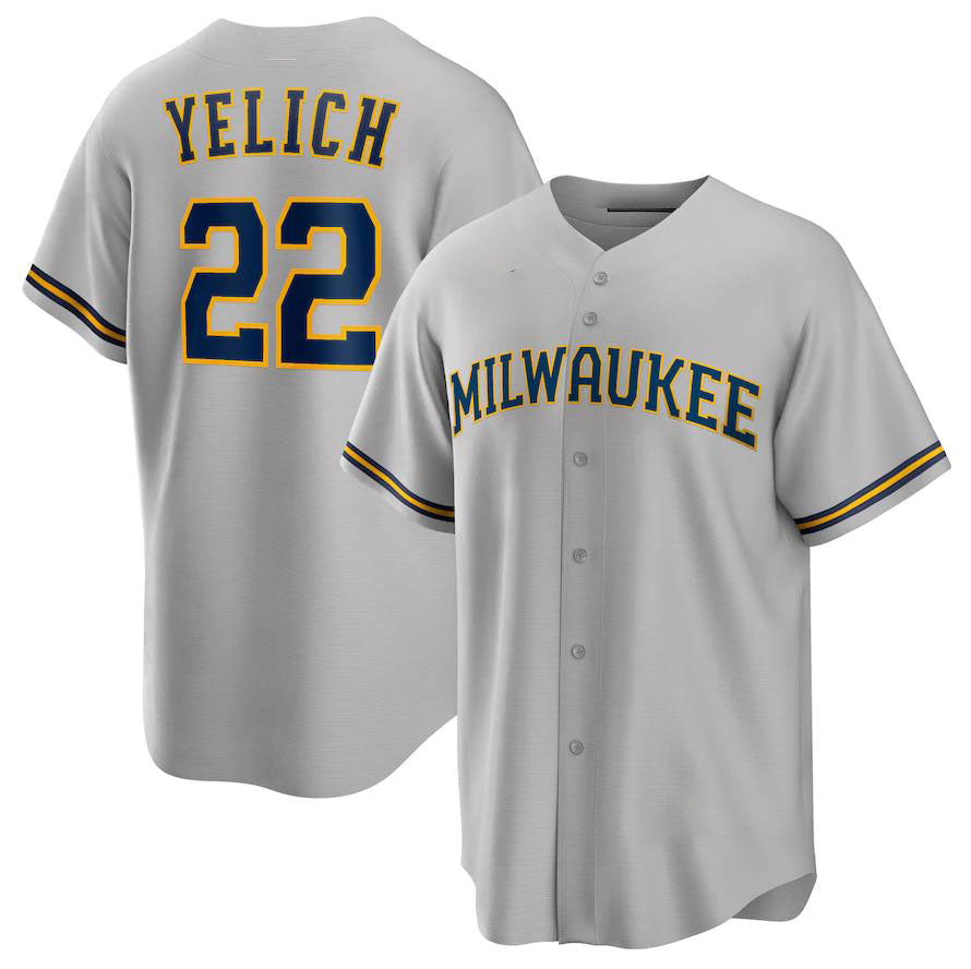 Custom #22 Gray MIL Baseball Shirt Top