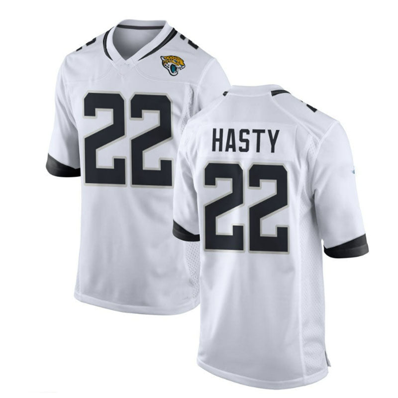 Custom #22 White JAX Football Shirt Top