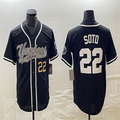 Custom #22 Black LAD Baseball Shirt Top