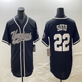 Custom #22 Black LAD Baseball Shirt Top