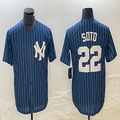 Custom #22 Blue LAD Baseball Shirt Top