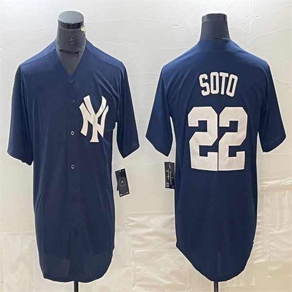 Custom #22 Navy Blue LAD Baseball Shirt Top