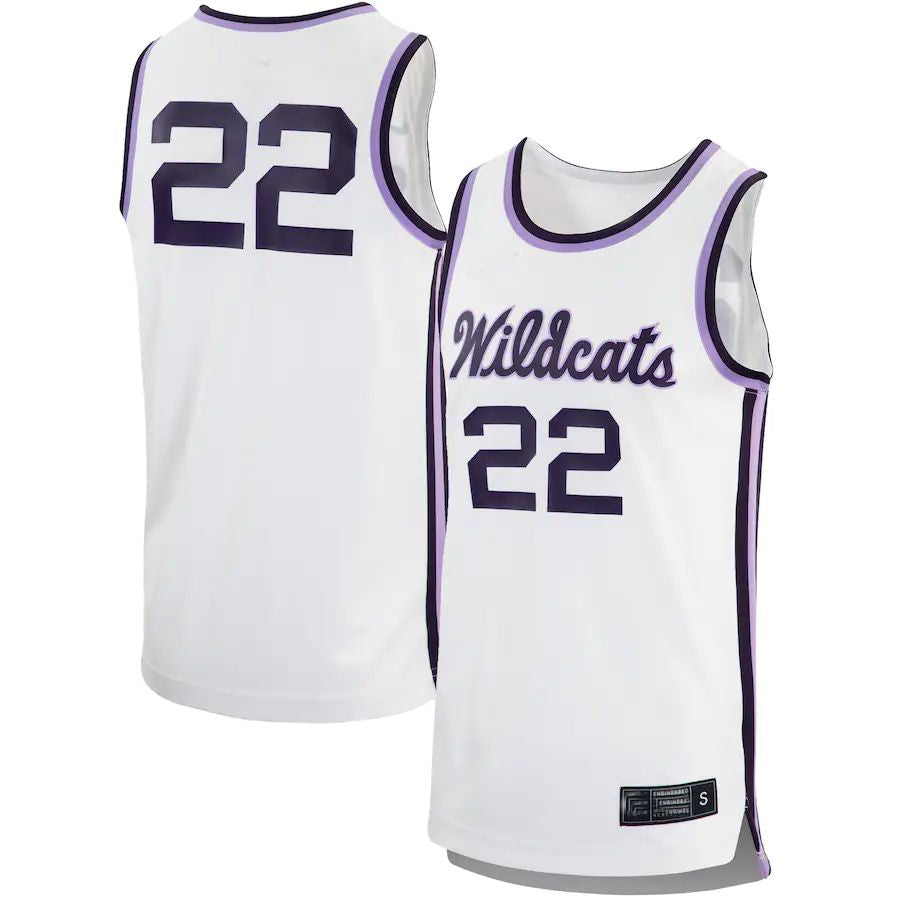 Custom #22 White Retro Basketball Shirt Top