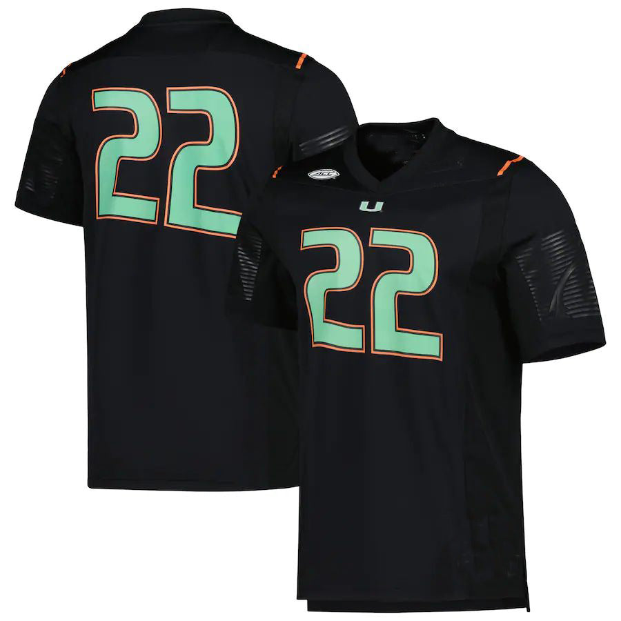 Custom #22 Black Football Shirt Top