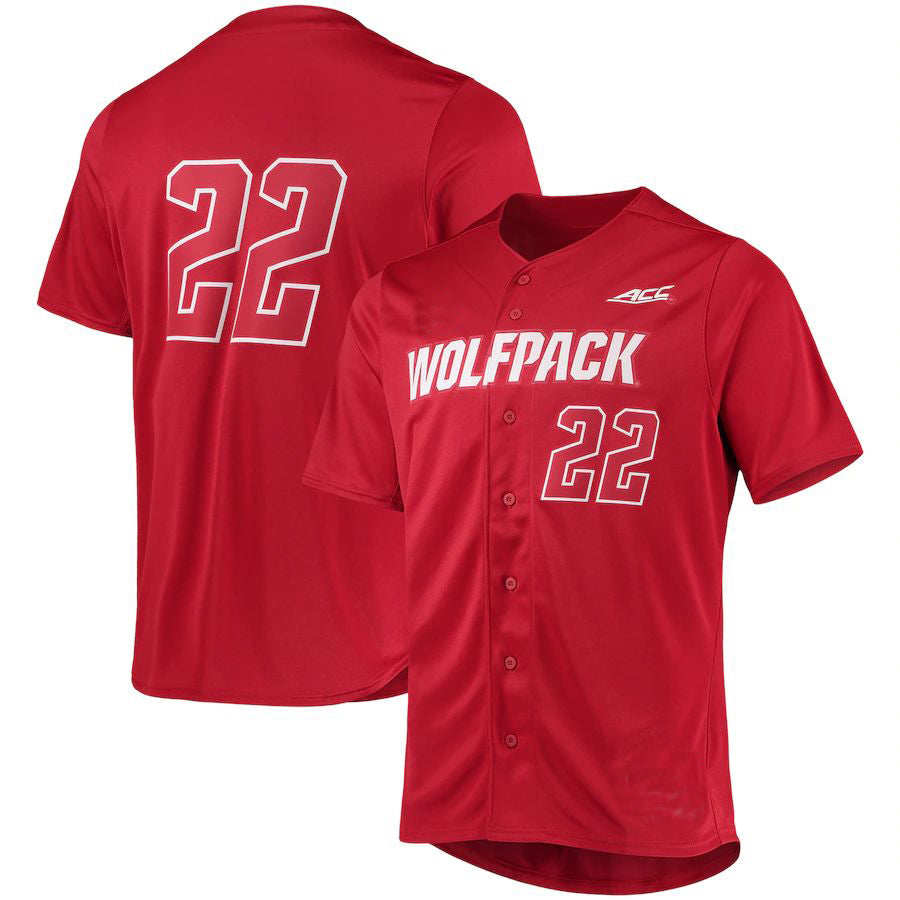 Custom #22 Red Baseball Shirt Top