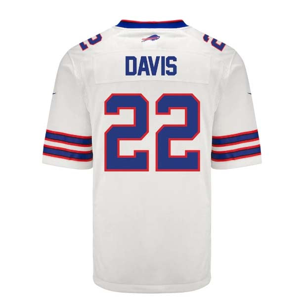 Custom #22 White BUF Football Shirt Top