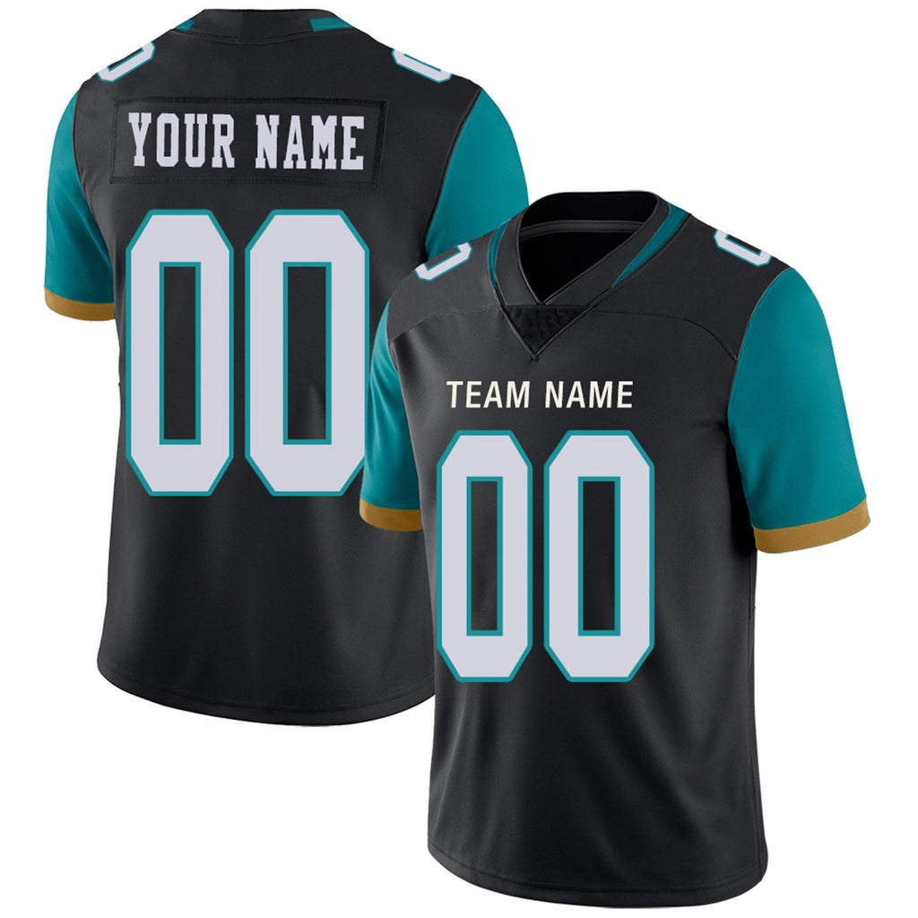 Custom Teal JAX Football Shirt Top
