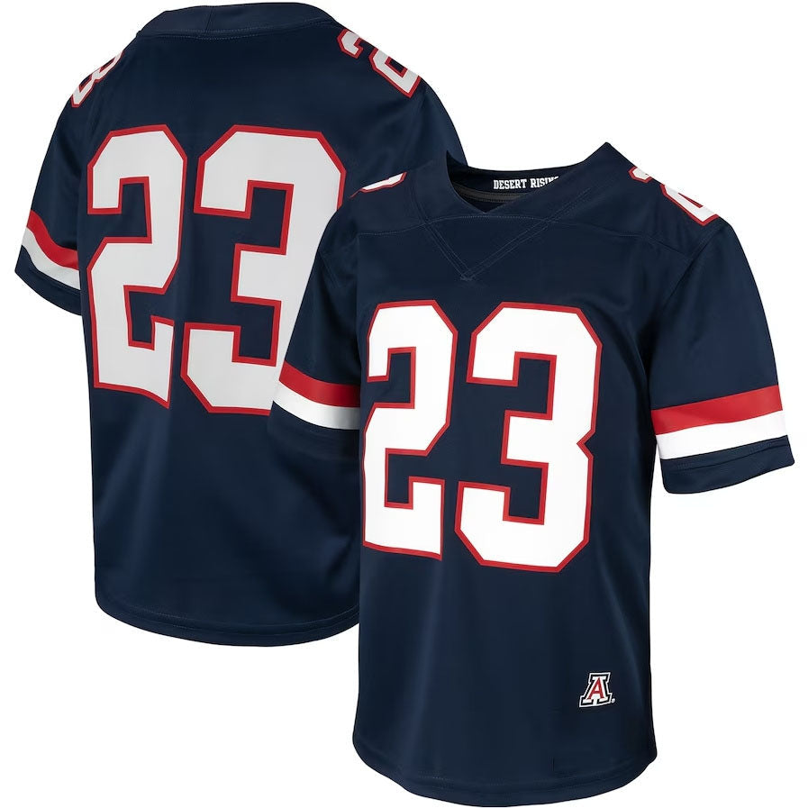 Custom #23 Navy College Shirt Top