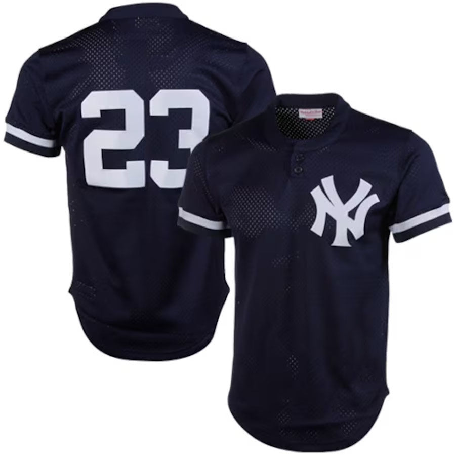 Custom #23 Navy 1995 NYY Baseball Shirt Top