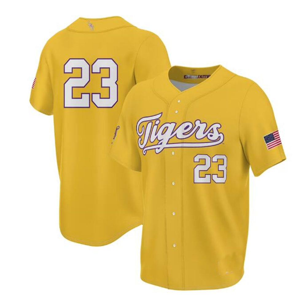 Custom #23 Gold 2023 World Series Champions DET Baseball Shirt Top