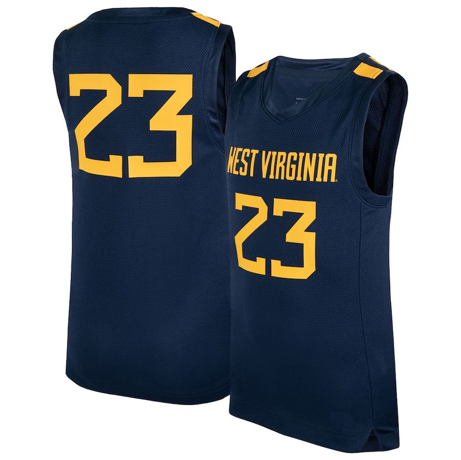 Custom #23 Navy Basketball Shirt Top