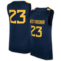 Custom #23 Navy Basketball Shirt Top