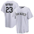 Custom #23 White COL Baseball Shirt Top