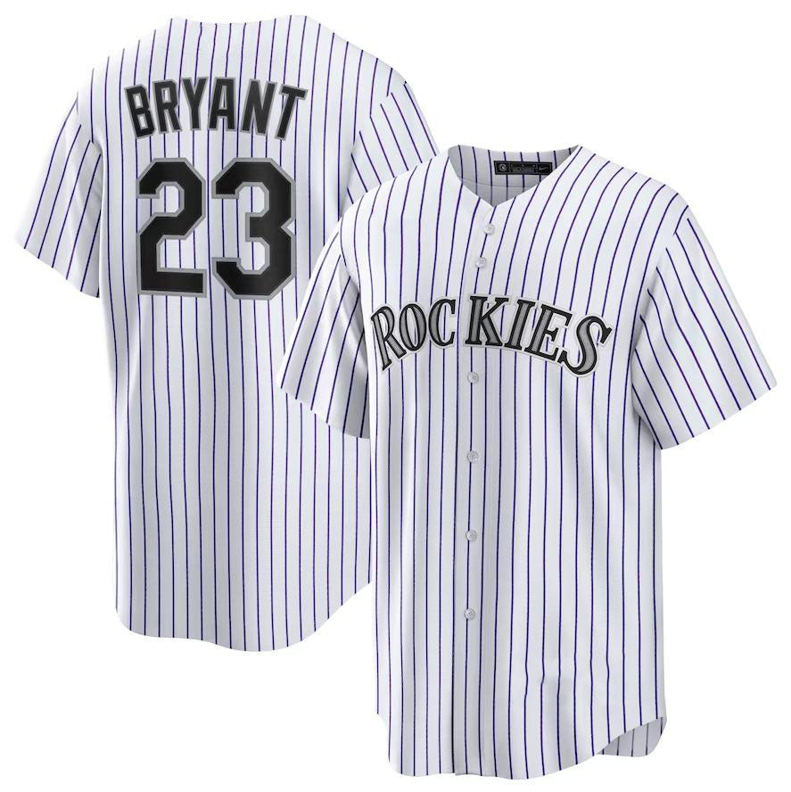 Custom #23 White COL Baseball Shirt Top