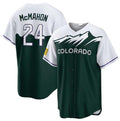 Custom #24 Forest Green COL Baseball Shirt Top