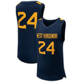 Custom #24 Navy Basketball Shirt Top