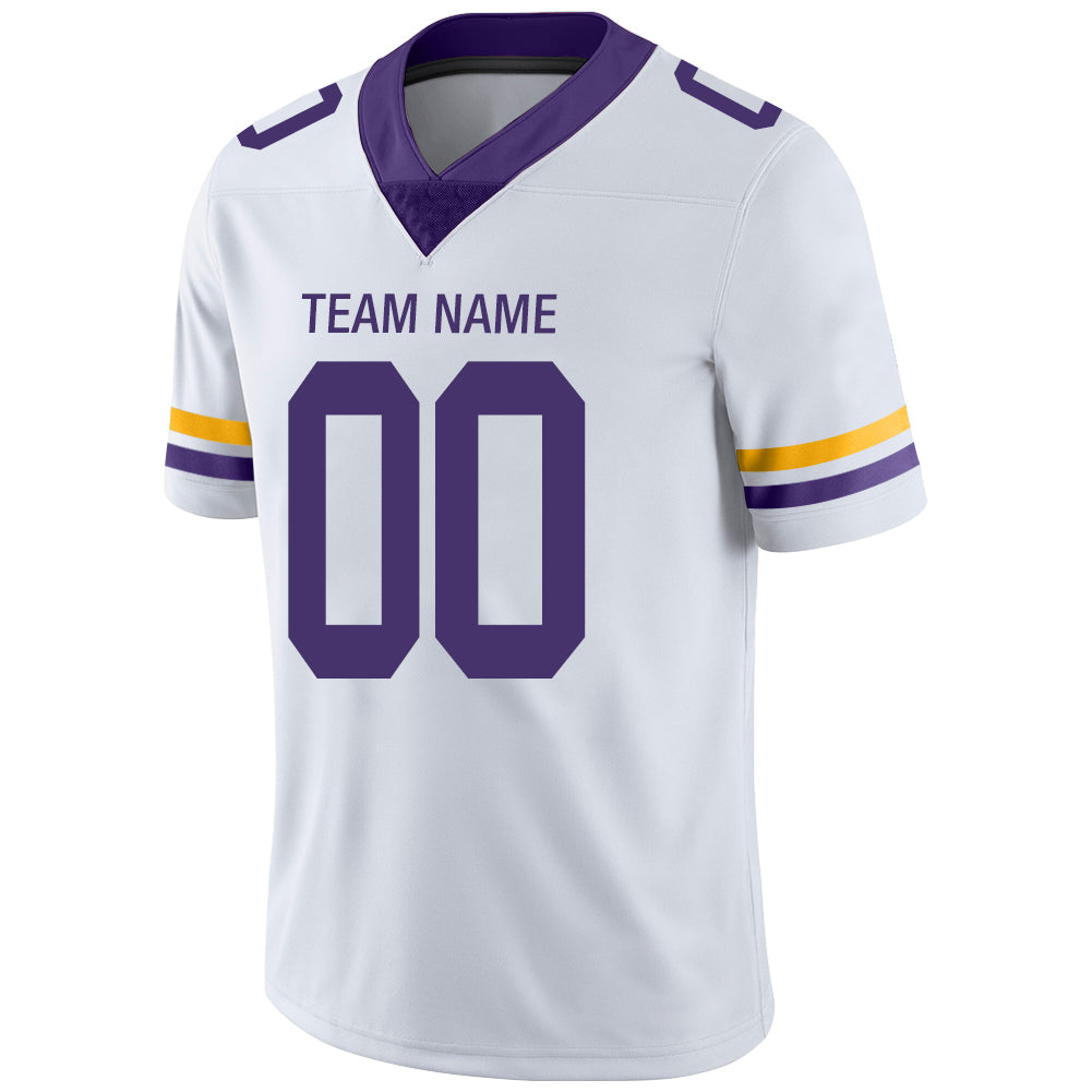 Custom White MIN Football Shirt Top