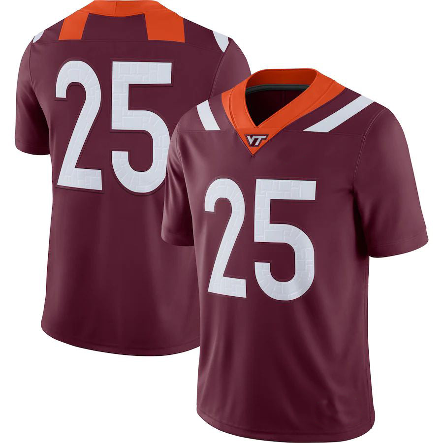 Custom #25 Maroon College Shirt Top